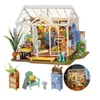 Robotime Rolife Dreamy Garden House 3D Puzzle DIY Miniature Dollhouse Kit Crafts Hobbies Bookshelf Decorative Objects DG163 1