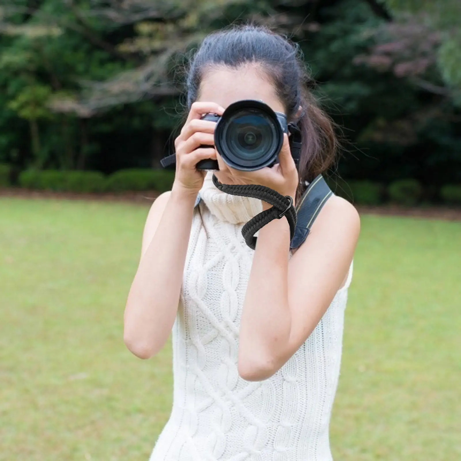 1Pcs 고밀도 나일론 스테인레스 스틸 카메라 손목 스트랩 Dslr 미러리스 디지털용 가볍고 편안한 안전 그립