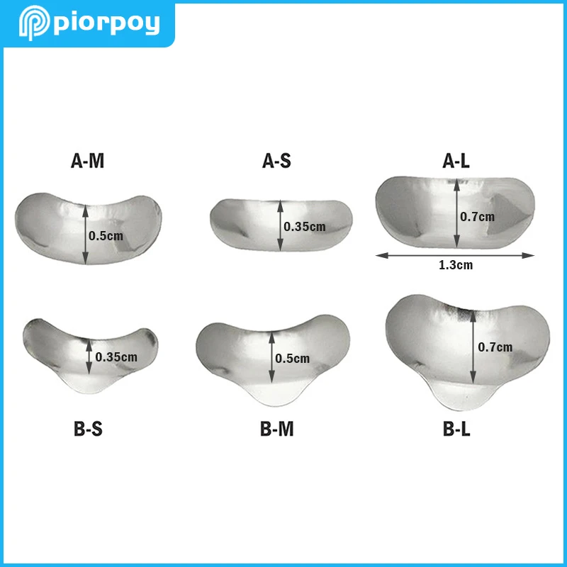 

PIORPOY 100 Pcs Dental Douban Forming Sheet Stainless Steel Fixing Wedge Sectional Contoured Matrix Dentistry Dentist Tools