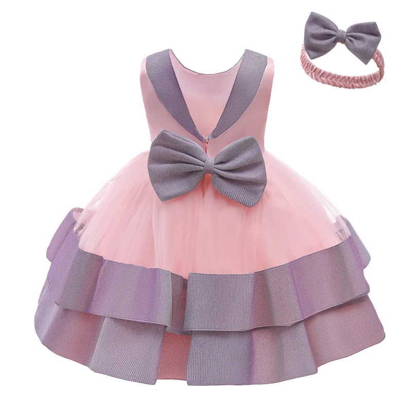

Baby Girls Dresses 12 18 24 Months Toddler Birthday Christening Gown Elegant Wedding Evening Party Tutu Newborn Baptism Clothes