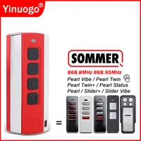 For SOMMER PEARL 4018 4019 4018V000 4019V000 TX55-868-4 Garage Door Remote Control 868.8MHz 868.95MHz SOMMER SOMloq2 Transmitter 2