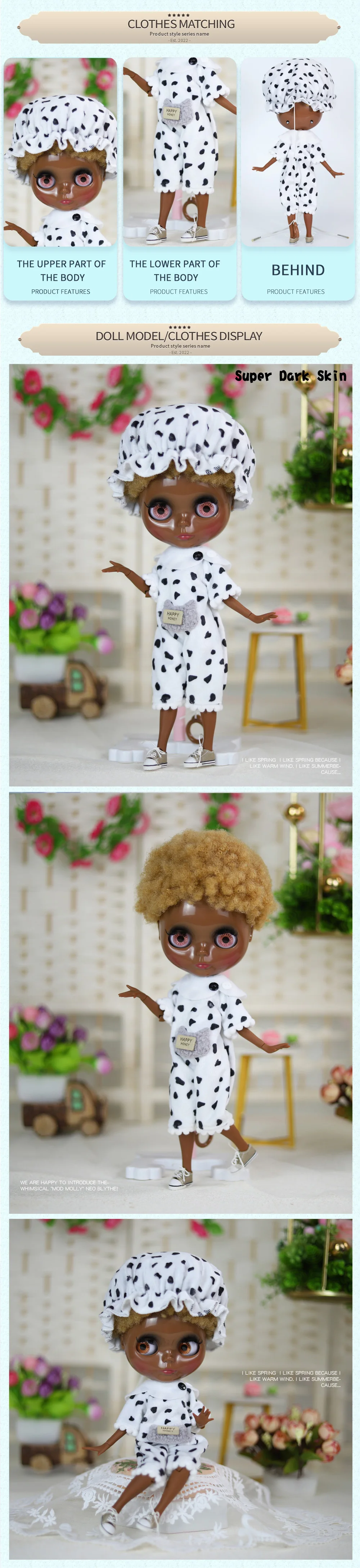 Angelique – Premium Custom Neo Blythe Doll with Blonde Hair, Black Skin & Shiny Cute Face 1