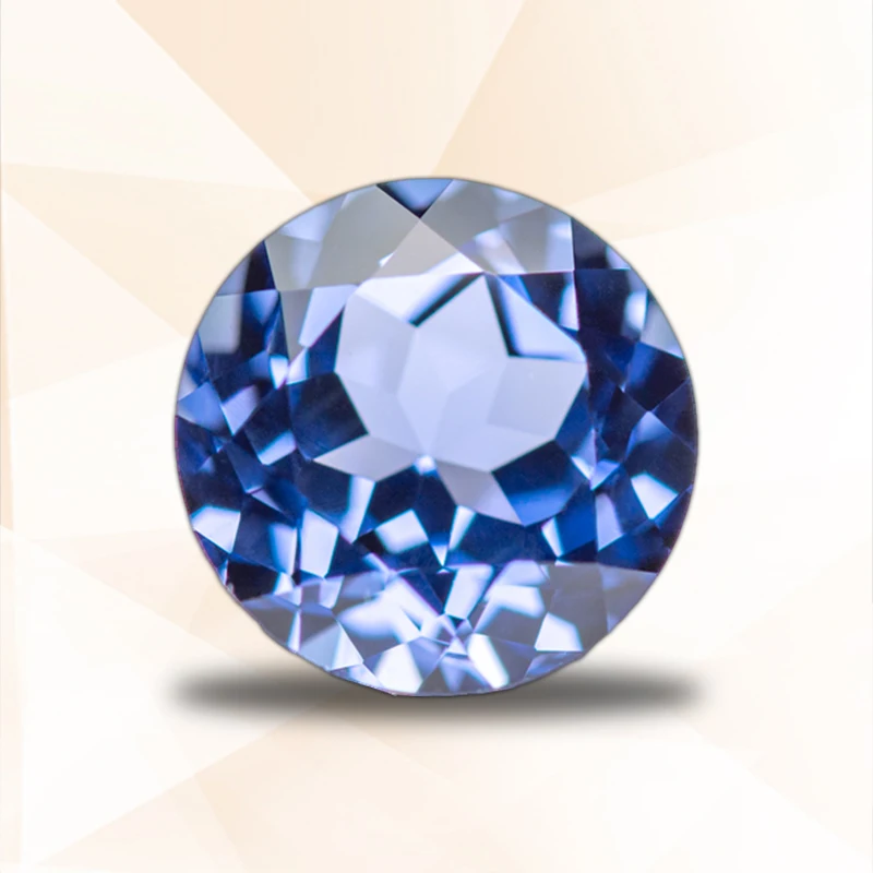 

Lab Grown Sapphire Top Quality Round Cut Cornflower Color Stones for Charms Jewelry Making Earrngs Selectable AGL Certificate