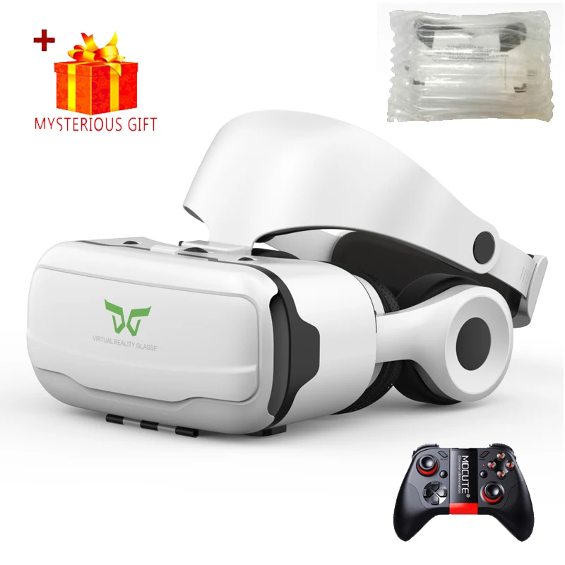 Shinecon VR Glasses Headset 3D Virtual Reality Device Helmet Viar Goggle Lenses For Smartphone Smart Cell Phone Realidade Viewer 