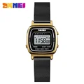 Gold case black mesh