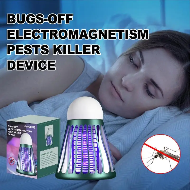 Indoor Fly Catcher Repeller Lamp Electric Fly Zapper Led Light Mosquito Swatter Fly Bugs Zapper Fly Swatters Trap Per La Casa