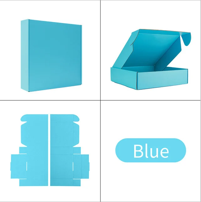 

100 шт 25x20x7 см синяя коробка