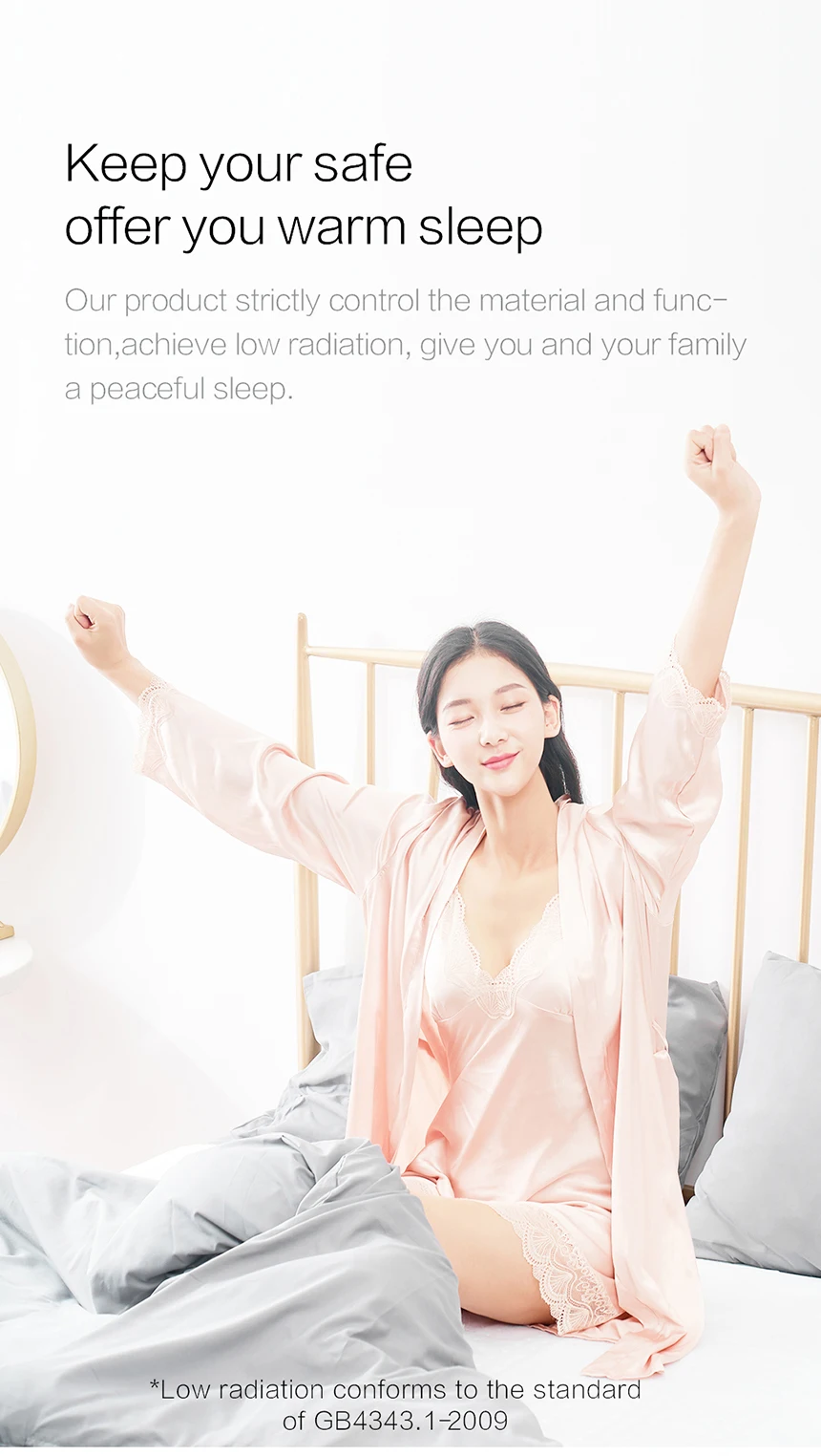 Description Picture 3 of itemXiaoda Low Radiation Electric Heating Blanket Xiaoda Intelligent Low Voltage Electric Heating Blanket (WIFI) Single-person Elect