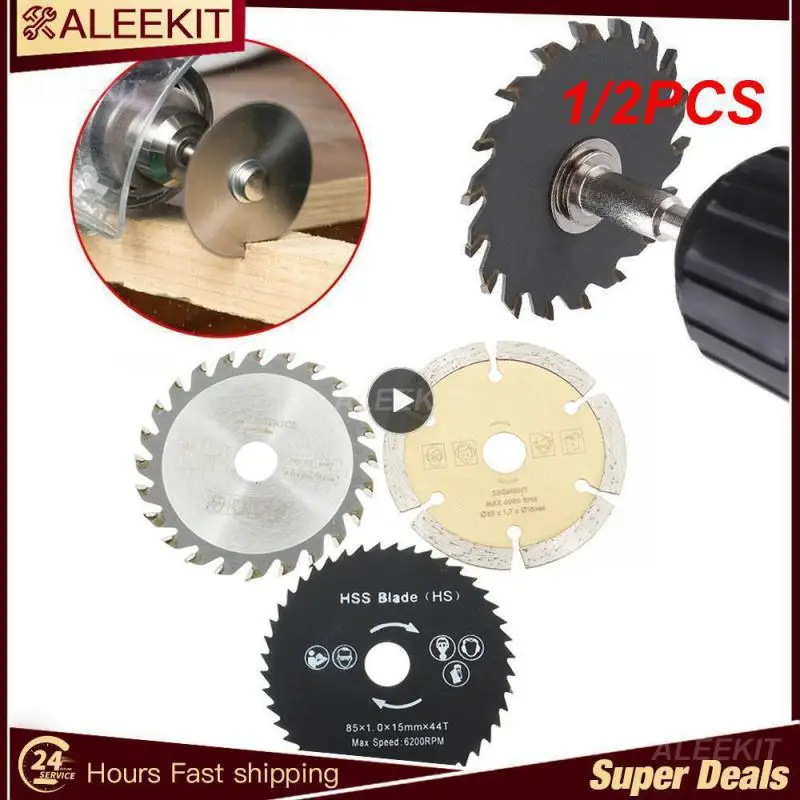 

1/2PCS 85mm*10mm HSS Circular Saw Blade Cutting Disc Wheel For Wood Saw Blade Metal Angle Grinder Accessories