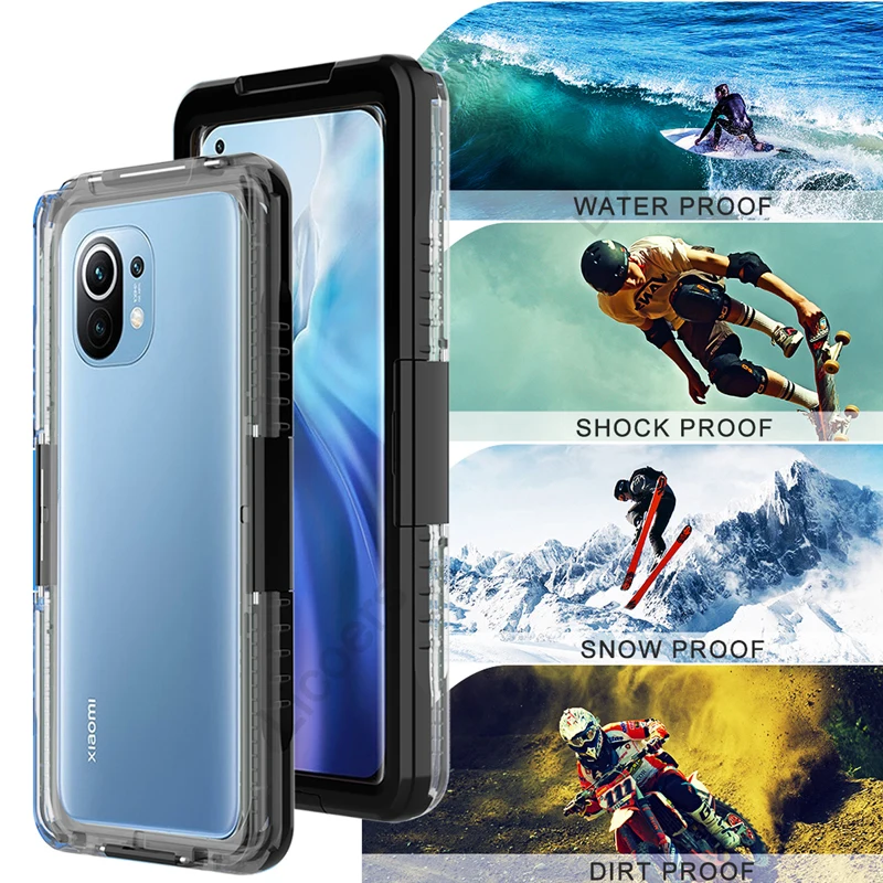 Custodia impermeabile IP68 per Xiaomi POCO M3 Pro Mi 11 10T Lite NE X3 Redmi  Note 10 9T 7 8T 9S custodia protettiva per immersione subacquea|Phone Case  \u0026 Covers| - AliExpress
