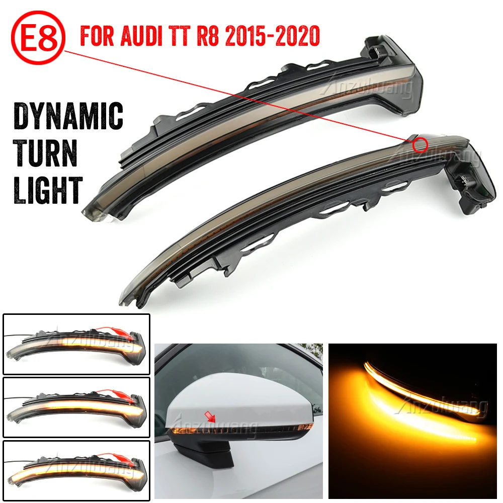 Per Audi Tt Tts Tt Rs Mk3 8S 2015-2020 R8 2016- 2020 Led Indicatore Di Direzione Dinamico Indicatore Di Direzione Laterale Luce Sequenziale