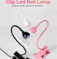 LED Nail Lamps 3W Flexible Gooseneck Lamp Quicky Dry Nail Manicure Dryer Gel Polish Curing Light for Gel Nails 2