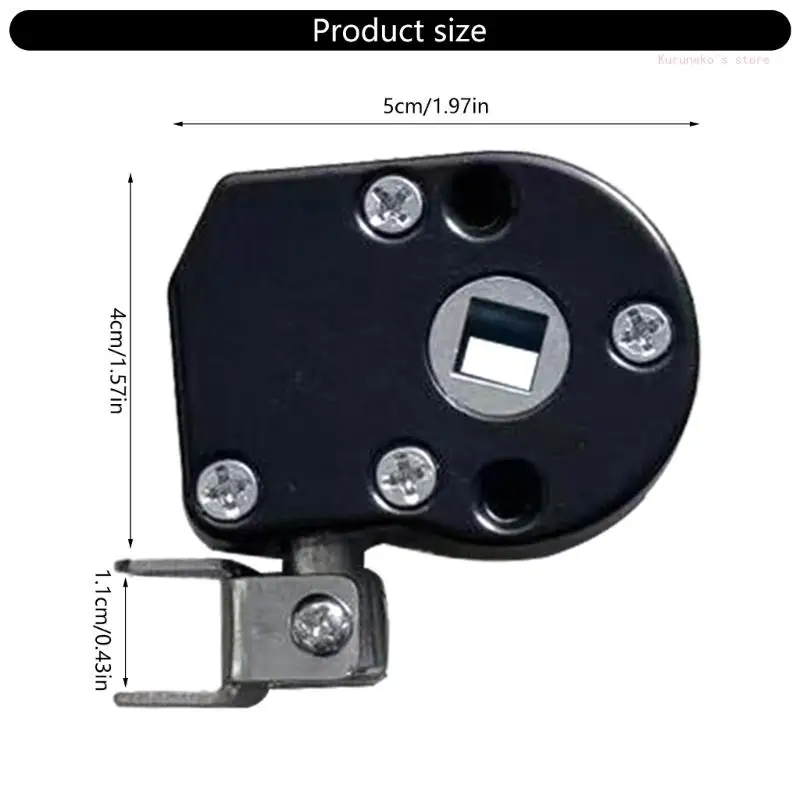 Awning Gearbox Parts Awning Crank Adjustable Replacement Aluminium Manual Worms Gear for Easy Use and Setups Outdoor Parasol Height Control Umbrella Crank Handle