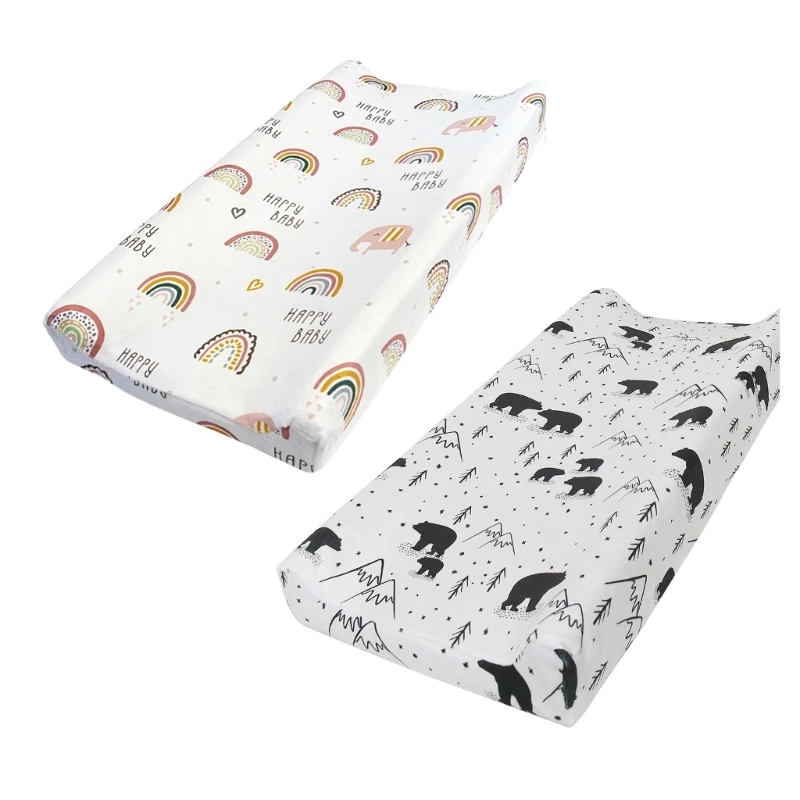 Printed Nappy Changing Pad Sheets Cover Comfortable Diaper Changer Sleeve Case
