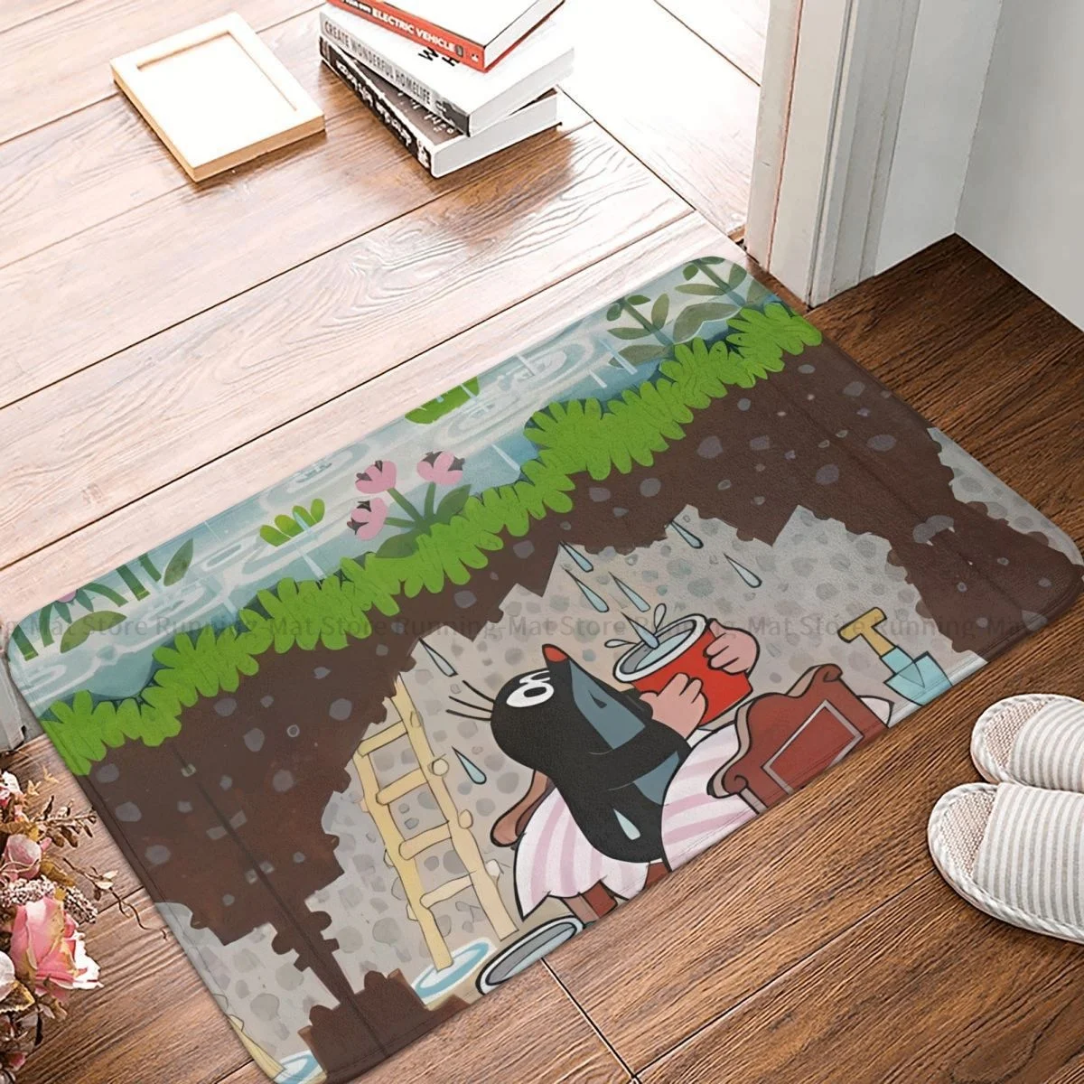 

Нескользящий коврик для ванной комнаты Little родинка, коврик для спальни Krtek, приветственный коврик, напольный декоративный коврик