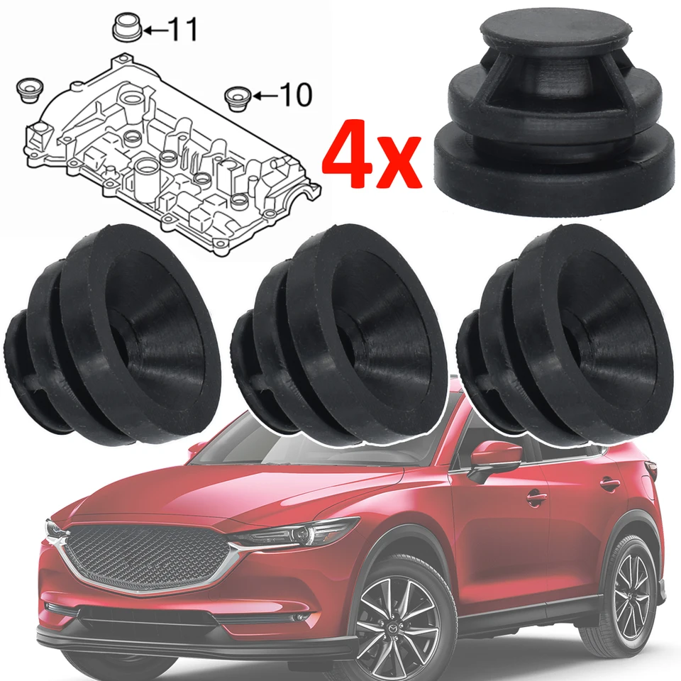 4x Engine Cover Trim Rubber Mount Grommets / Bump Stops For BMW (11 12 7 614 138)