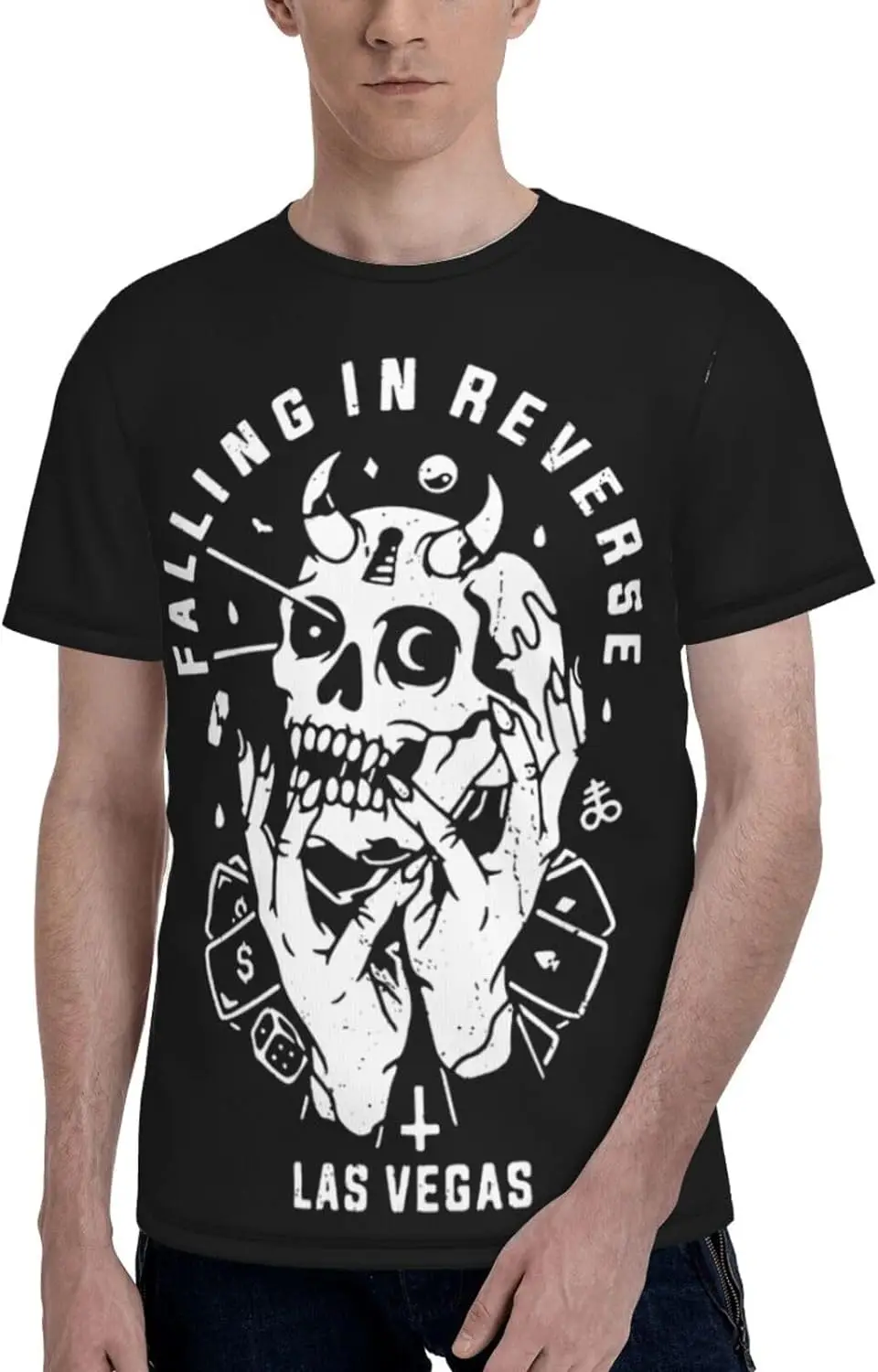 

Shirt Men's Round Neck Short Sleeve T-Shirt Novelty 3D Graphic Tee