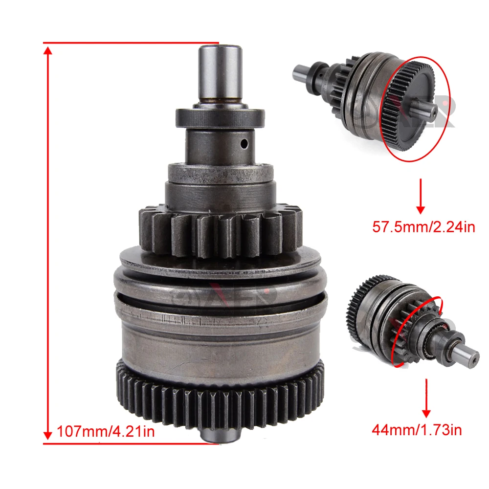 Стартер мотоцикла Bendix для Yamaha VX700 SV1200 WR650 WB700 WB760 WB800 WRA650 WRA700 WRB650T WRB700S WVT700 WVT760 (art.: 3920baa4036dc) - 3920baa4036dc