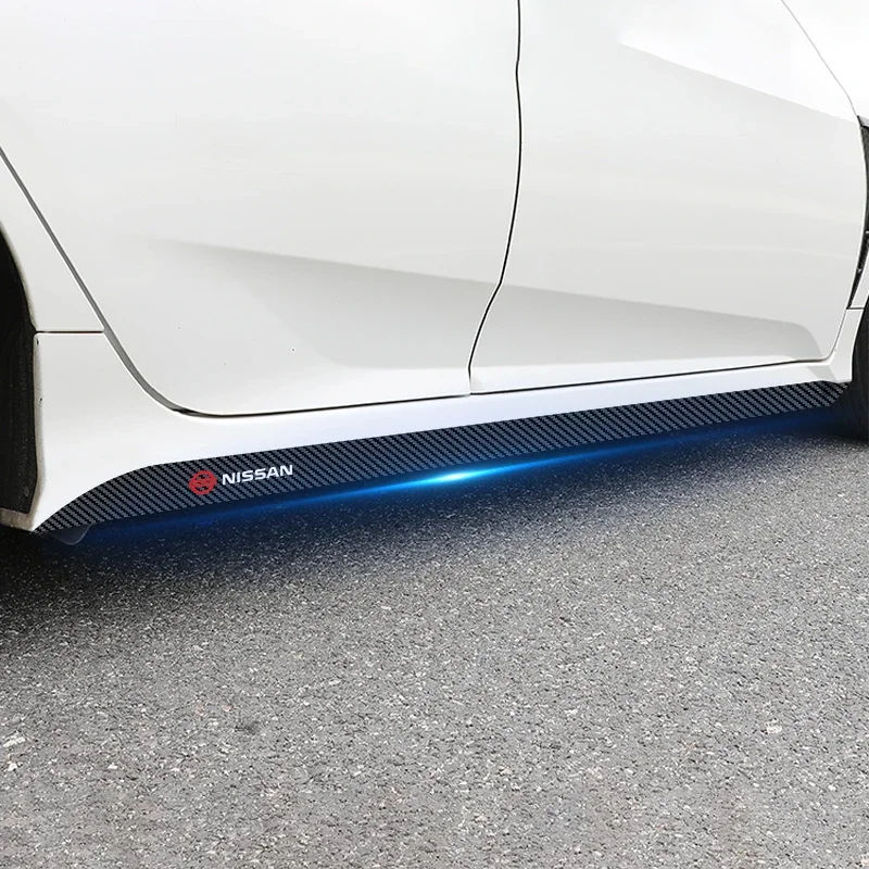 2 Stück Auto-Seitenschweller-Schutzaufkleber aus Kohlefaser für Nissan Nismo Tiida Sylphy Teana Trail T30 T32 Qashqai J10 J11 – Detail 12