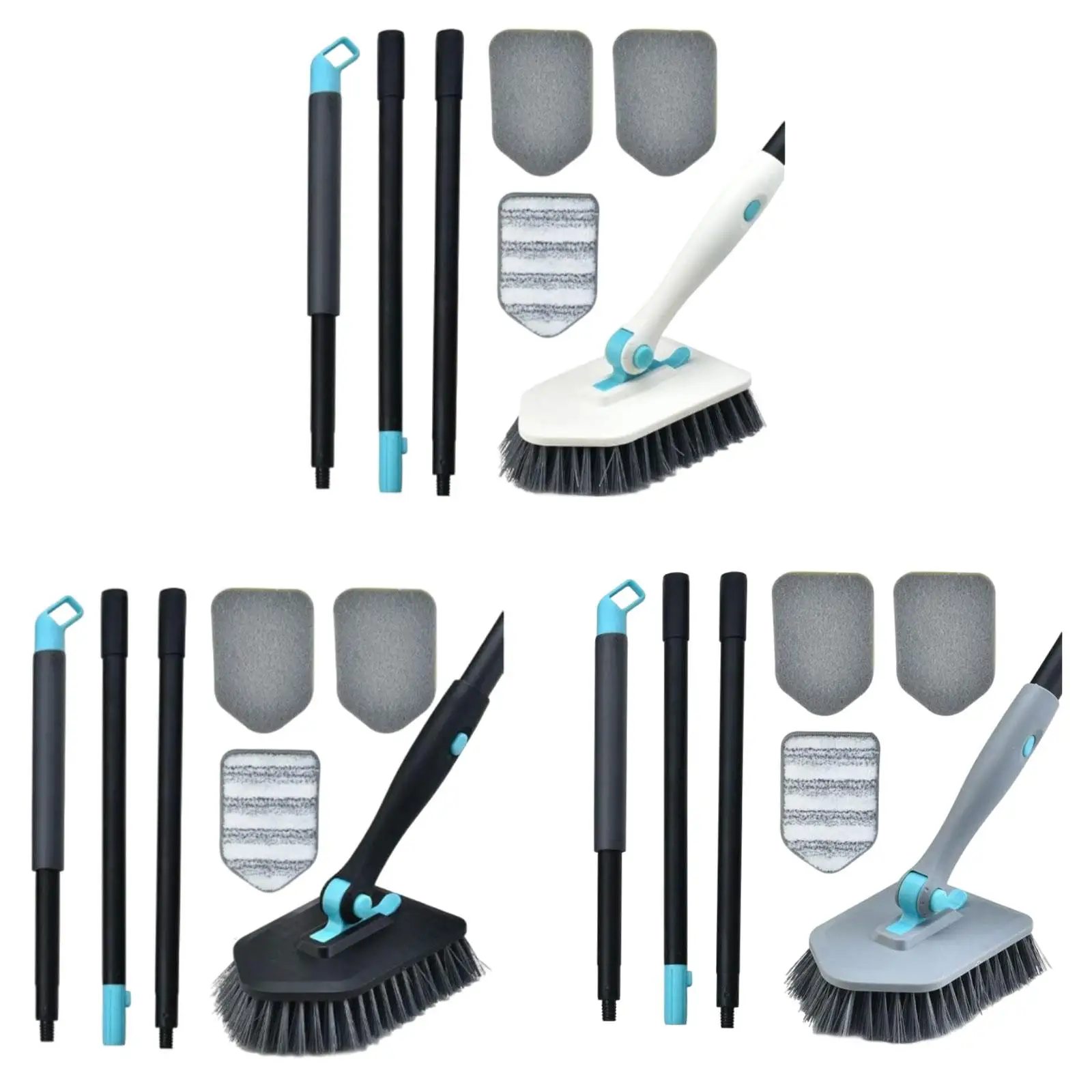 Tub Tile Scrubber Brush Bath Floor Toilet Bathroom Shower Cleaning Brush