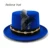 Men Hat 100% Wool Fedora Hat Unisex Top Show Gentleman Bowler Hat Black Red Magic Hat Presidential Hat Feather Accessories 16