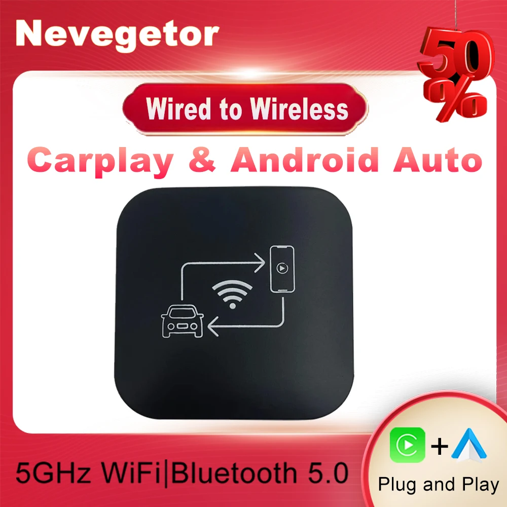 Mini Bluetooth Carplay Dongle Wireless Wifi 5.0 Bluetooth Auto Connect Adattatore Carplay Per Aggiornamento Auto Per Apple Carplay Ai Box