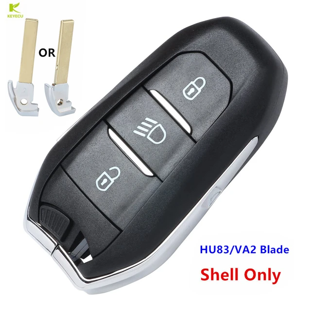 KEYECU Ersatz Smart Auto Schlüssel Abdeckung Für Peugeot 508 2008 3008 308  4008 408 Schlüssel Fall Für Citroen C4 DS3 DS5 DS6 Abdeckung Keyless -  AliExpress