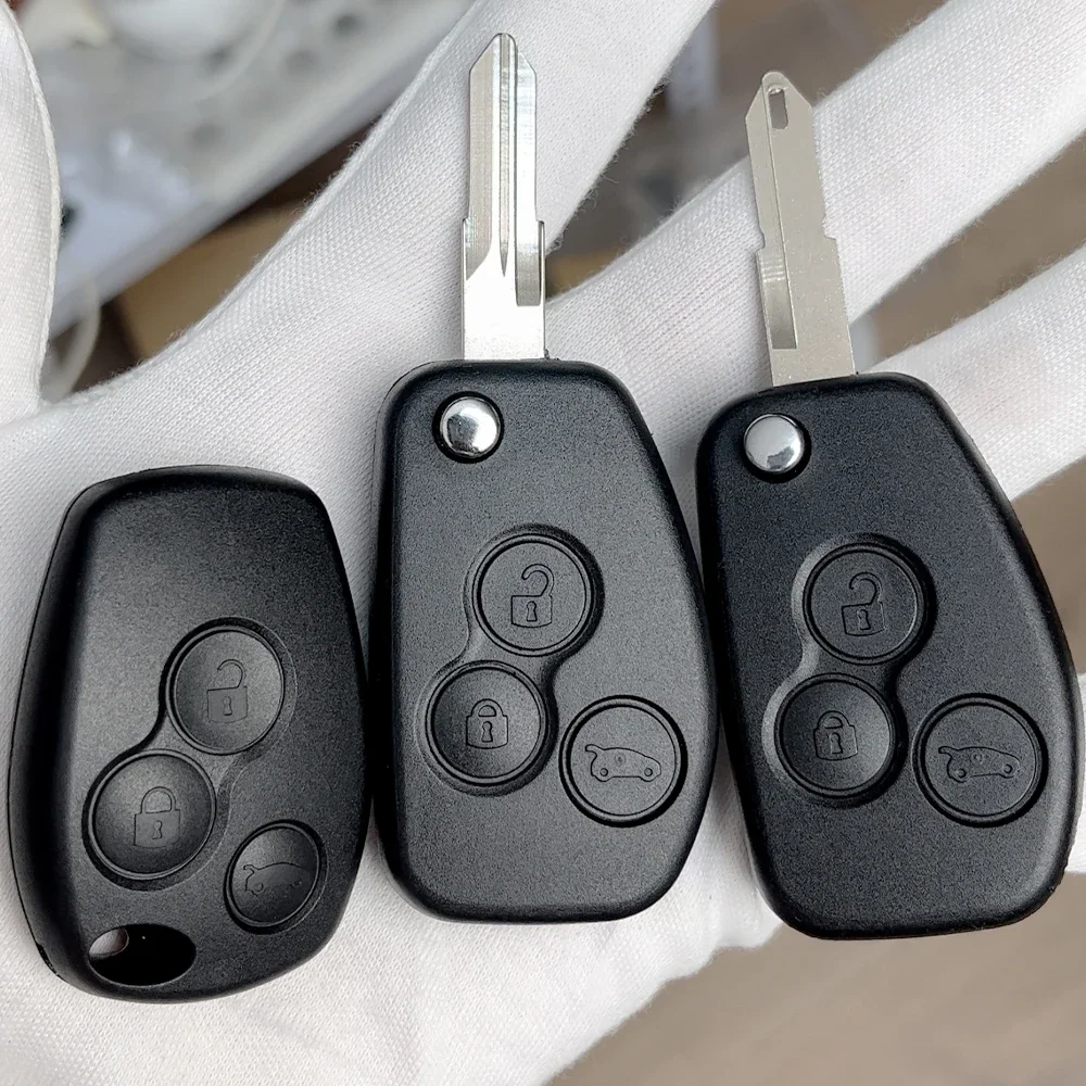 Remote Flip Car Key Shell Case For Renault Vauxhall Trafic Twingo Clio Modus Kangoo Master Movano Vivaro Logan Modified