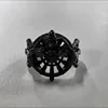 FF15 Final Fantasy XV Ring of the Lucii Opening Black Rings for Men Women Noctis Lucis Caelum Metal Rings Fans Cosplay Jewelry 3