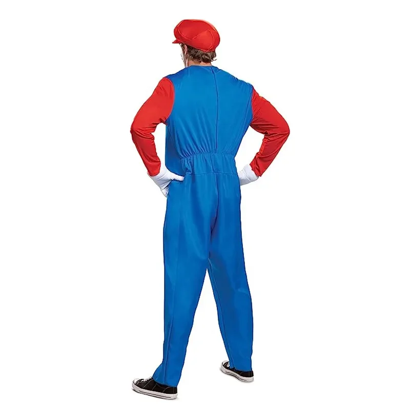 Uomini Divertenti Idraulico Fratello Cosplay Tute Con Cappello Halloween Per Adulti Sexy Anime Gioco di Ruolo Travestimento Festa di Carnevale Stage Dress Up  200000532