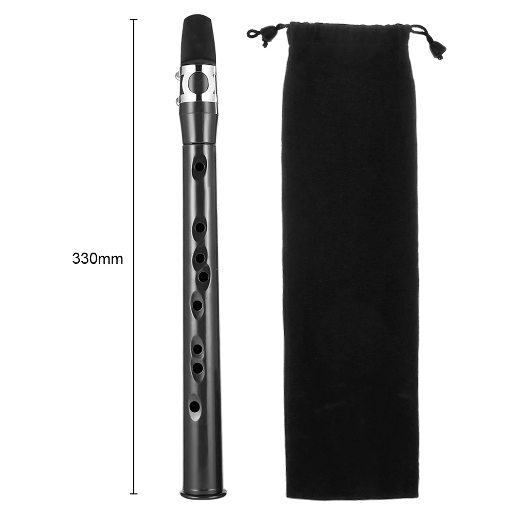 Mini Pocket Bb Saxophone Alto Mouthpiece ABS Sax With 5 Reeds Black Saxophone Set Woodwind Musical Instruments Accessories