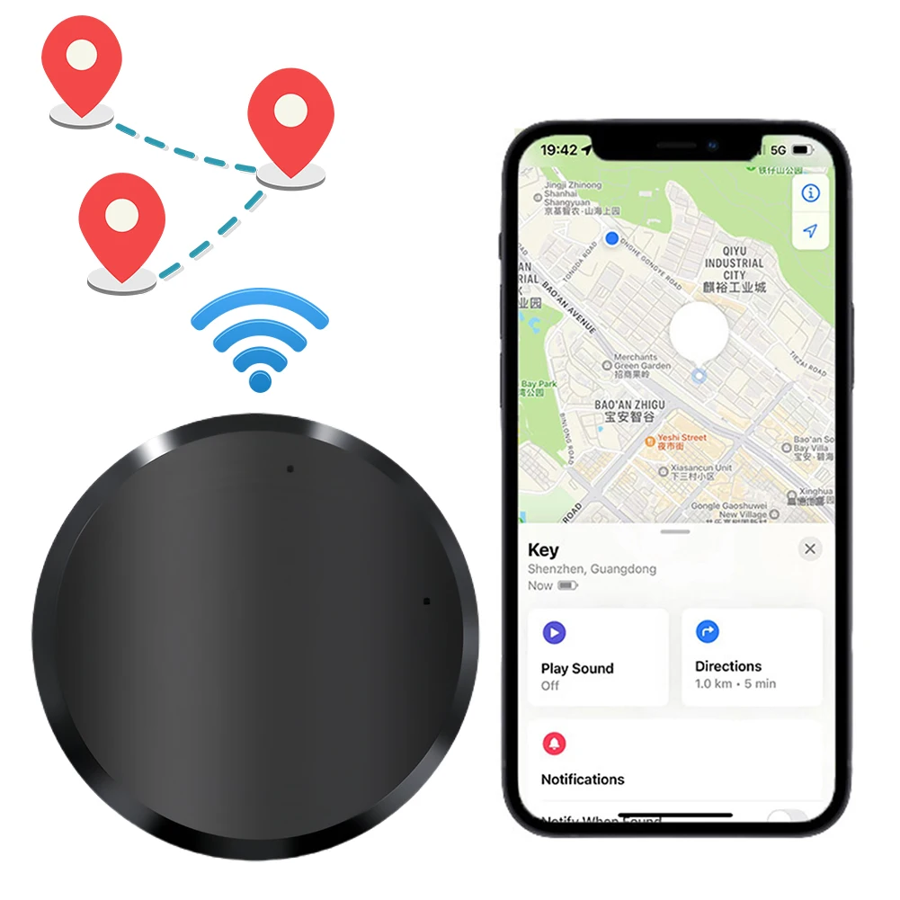 Mini Tracker GPS Magnétique – Suivi En Temps Réel, Pour Voiture, Enfant, Chien