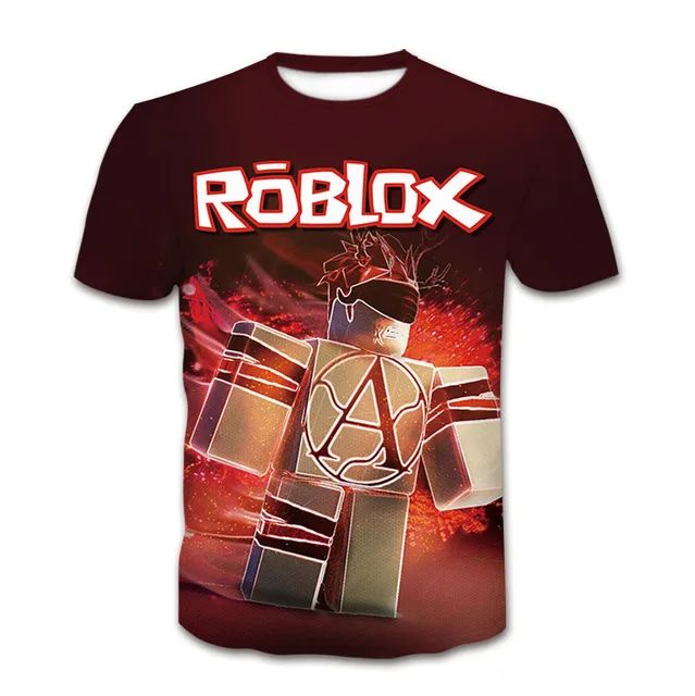 2023 Robloxing kid T-shirt Boys Game Sports Cotton T-shirt Child Cartoon  Short sleeve top