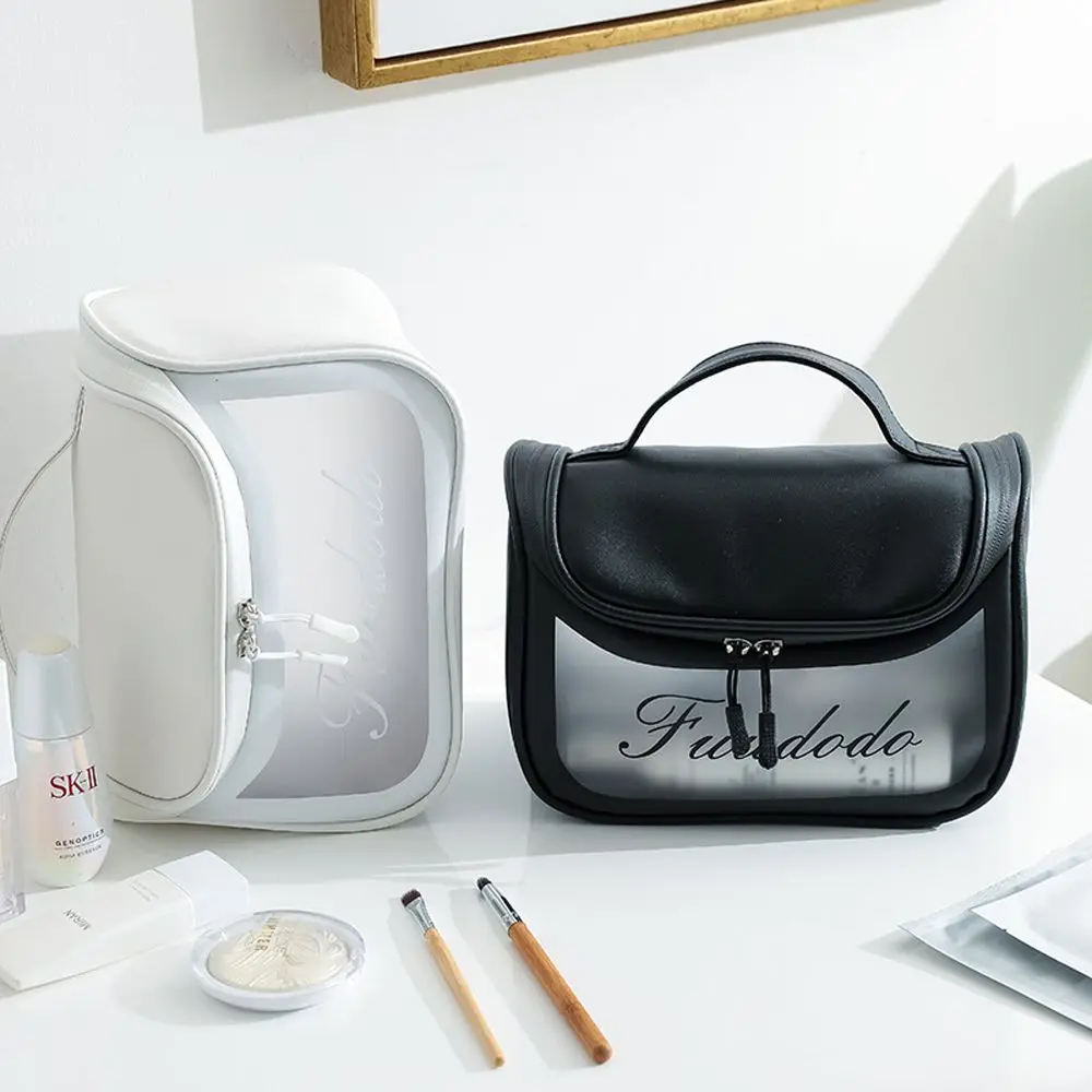 

Подарочная ПРОСТАЯ ПРОЗРАЧНАЯ Водонепроницаемая большая сумка для хранения губной помады, косметичка в Корейском стиле, косметичка