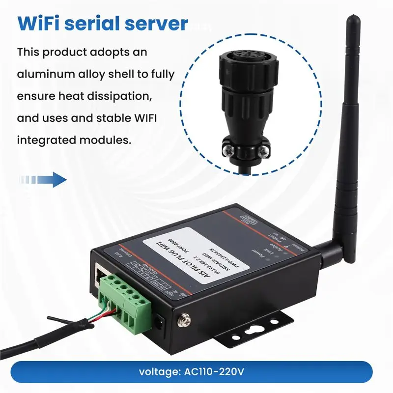 M93K-NPC-150 Ais 파일럿 플러그 Wifi 전자 차트 파일럿 인터페이스 - 해양 Rs485 장치용 무선 어댑터
