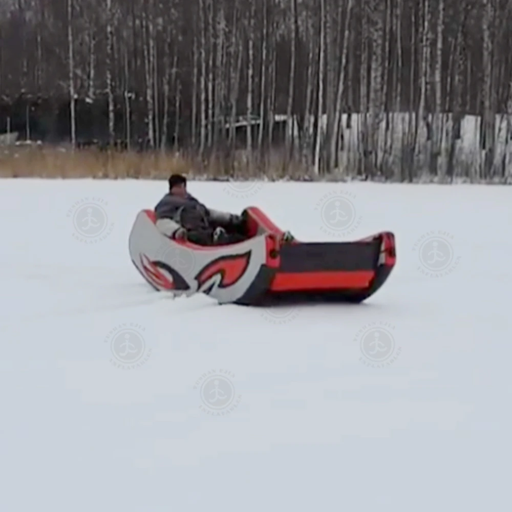 New Design Inflatable Pneumatic Catamaran Water&Snow Sled Inflatable Snow Sledge for Sliding or Skiing