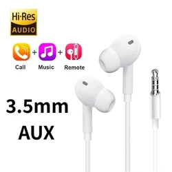Type - C Wired Headphones with Mic - Universal Compatibility (3.5mm Earbud)