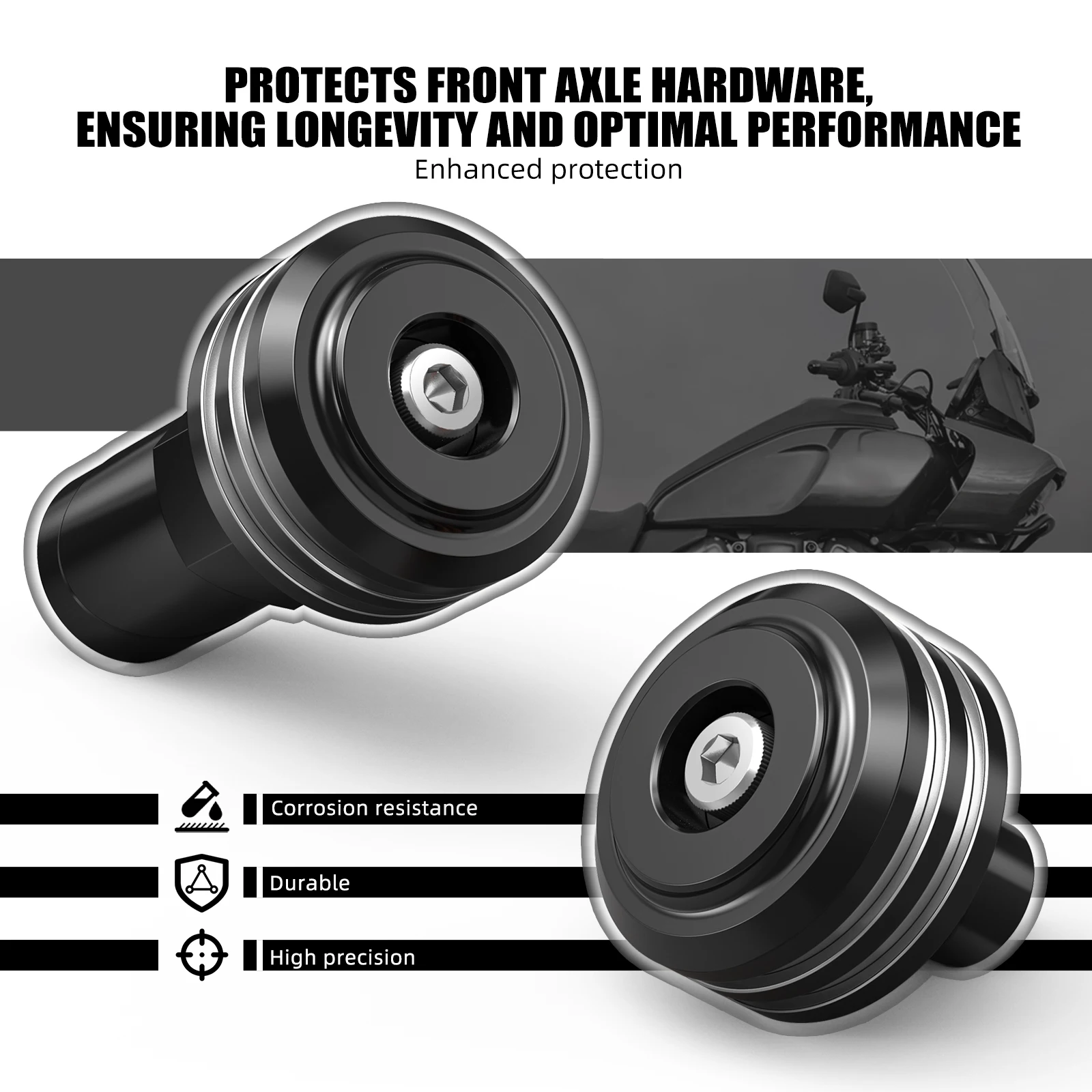 Vorder-/Hinterachsmutterabdeckungen für Harley Sportster S RH1250S Pan America 1250 RA1250S Special RA1250S 2021-2024 CVO RA1250SE 2024 – Detail 19