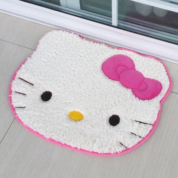 

Cartoon floor mat, suede cat foot mat, bathroom water absorbing small mat Rug