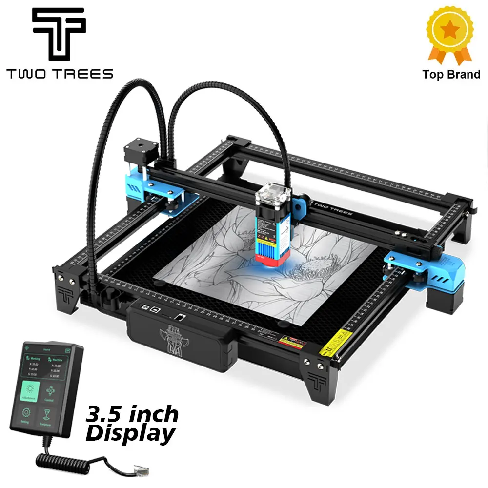 Twotrees TTS-55 Pro Laser Engraver With Touch Screen Laser Engraving Machine Add Display 40W Blue Light Cnc Machine image_0