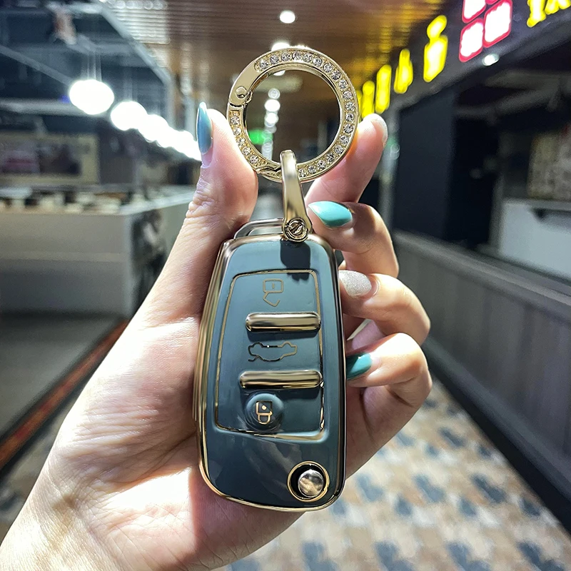 Cover Chiave/telecomando per Audi Q3 Q5 Q7 TT S3 S4 S6 RS B6 B7 B8 A6 A7 C5 C6 A1 A3 8L A4 A5 4F 13 Cover Chiave/telecomando per Audi Q3 Q5 Q7 TT S3 S4 S6 RS B6 B7 B8 A6 A7 C5 C6 A1 A3 8L A4 A5 4F - S21bba9cd6dd34ace946dc18563daaa64b