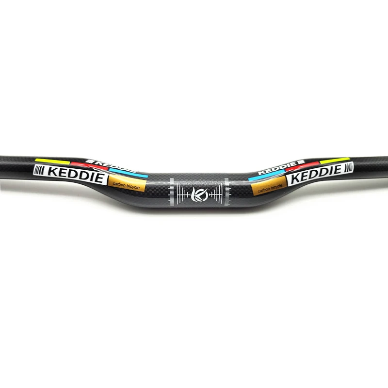 MTB Bicycle Handlebar Full Carbon 31.8*600-760mm T800 Carbon Lightweight Riser Flat Bar 3K Matte