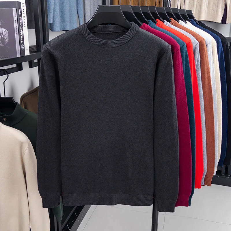 Men's Thick Knit Pullover Sweater, Casual Crew Neck Winter Sweater S21bbb1ff25d64bc3bc3f2c40c5d1dcafm