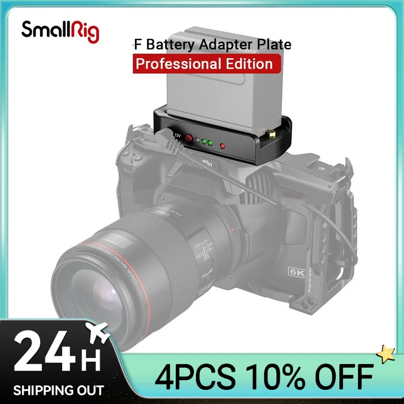 Smallrig Np-f Placa Adaptadora de Bateria Edição Profissional para Sony Bmpcc 4k Câmera 6k Câmeras Mirrorless