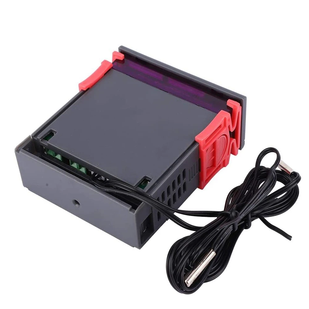 STC-3008 듀얼 디지털 LED 온도 컨트롤러 온도 조절기 인큐베이터, 프로브 포함 릴레이 출력 온도조절기 2 개, 12V, 24V, 220V