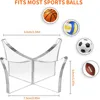 Acrylic Multi-function Basketball Ball Stand Display Holder Ball Rack Support Base Rugby Display Stand Football Bowling Storage 2