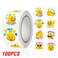 Colorful Reward Stickers for Kids - Motivational Incentive Stickers for Classrooms and Teachers (QY2623-100pcs)
