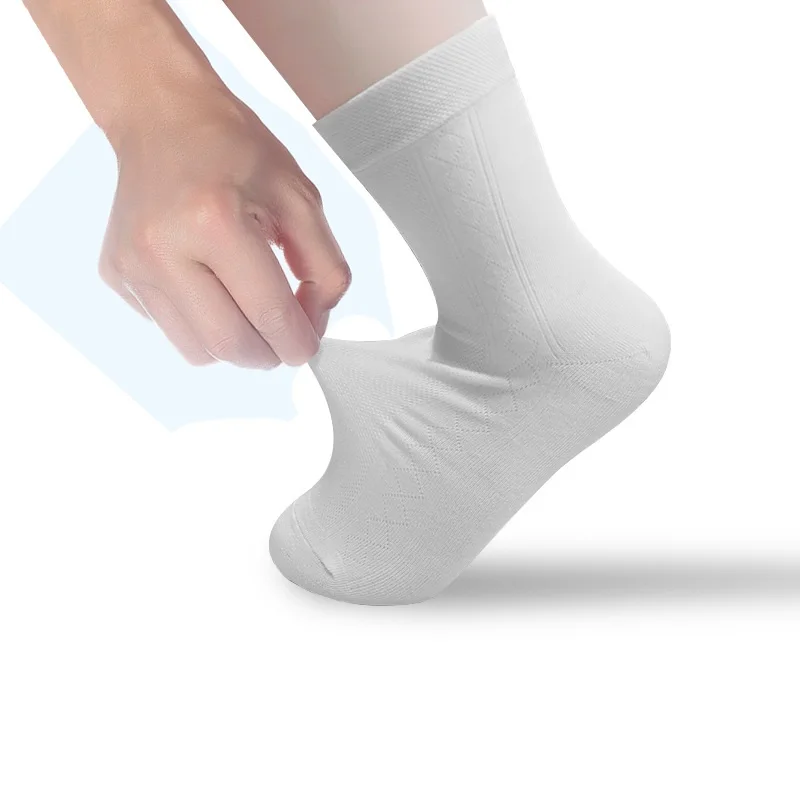 Cotton Socks New Styles Men's Socks White Business Man Socks Breathable Summer For Male Anti-Odor Socks 5 Pairs Plus Size 38-46