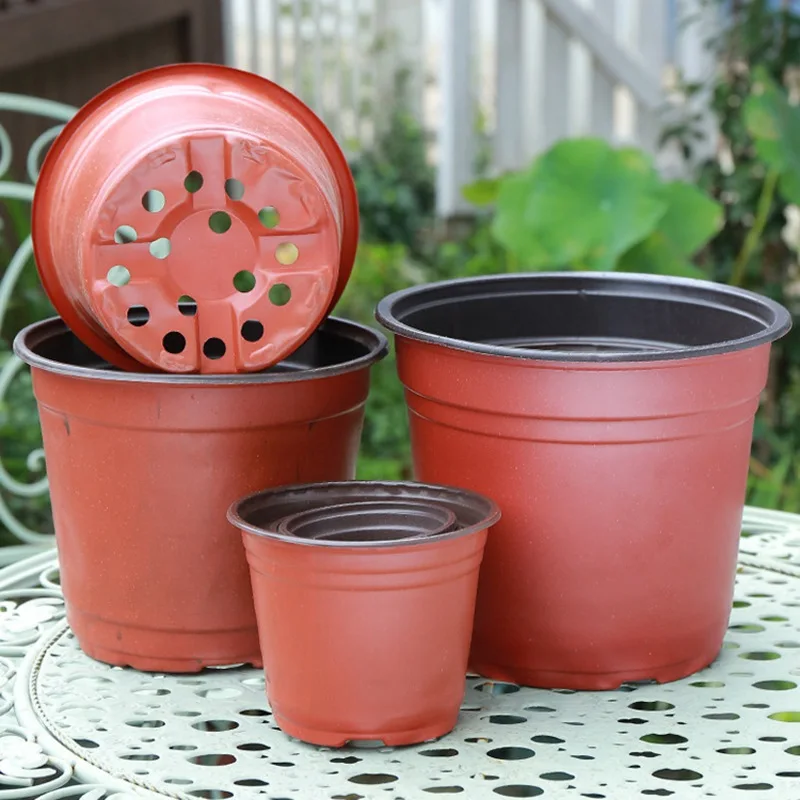 Flower Pot Hydroponic Flower Pot Plant Pot 10/20/50PCS Plant Nursery Pot Seed Starting Pot Plastic Succulents Seedlings Cuttings 9/12/15/17/21cm