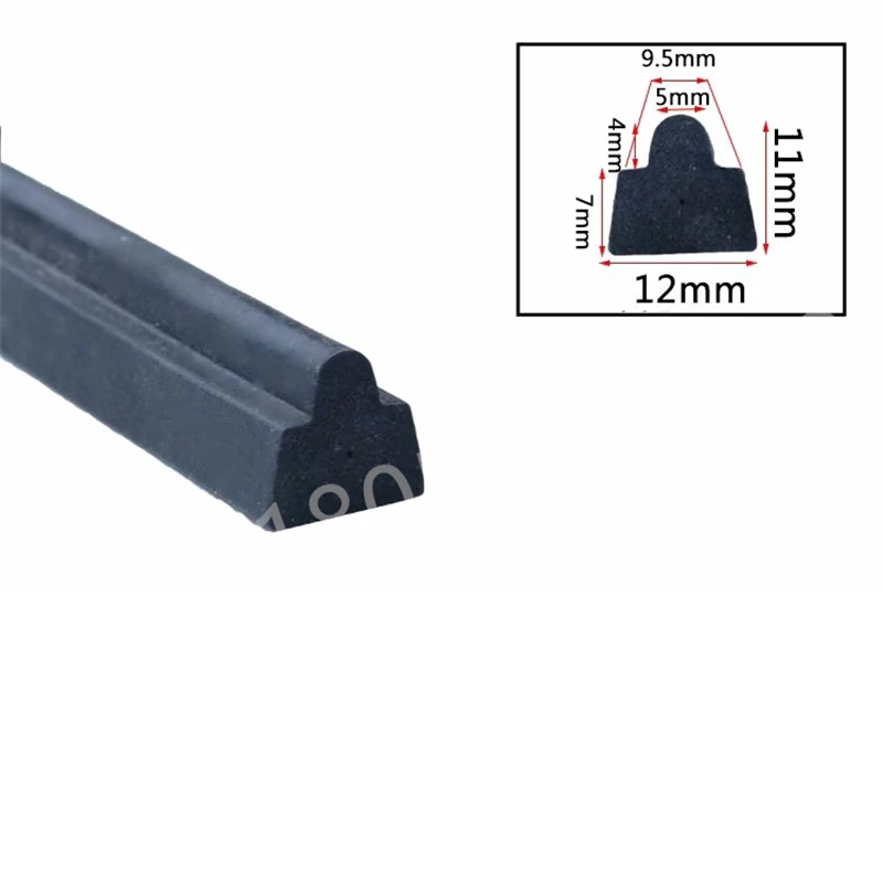 Description Picture 2 of itemGap Cover Mushroom T Strip Edge Encloser Shield Cable Solar Equipment Seals Silicone Foam Heat Insulation Black Grey Red Blue